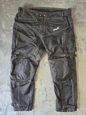 HWK Motorsports Motorcycle Pants Size 3XL 40x30 Padded Armored Vent